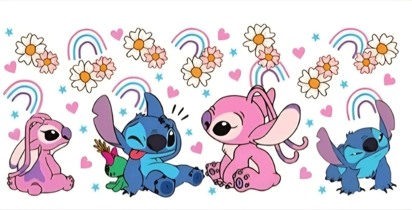 stitch angel rainbows