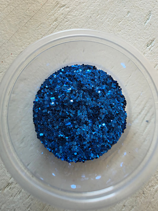 Royal blue chunky glitter
