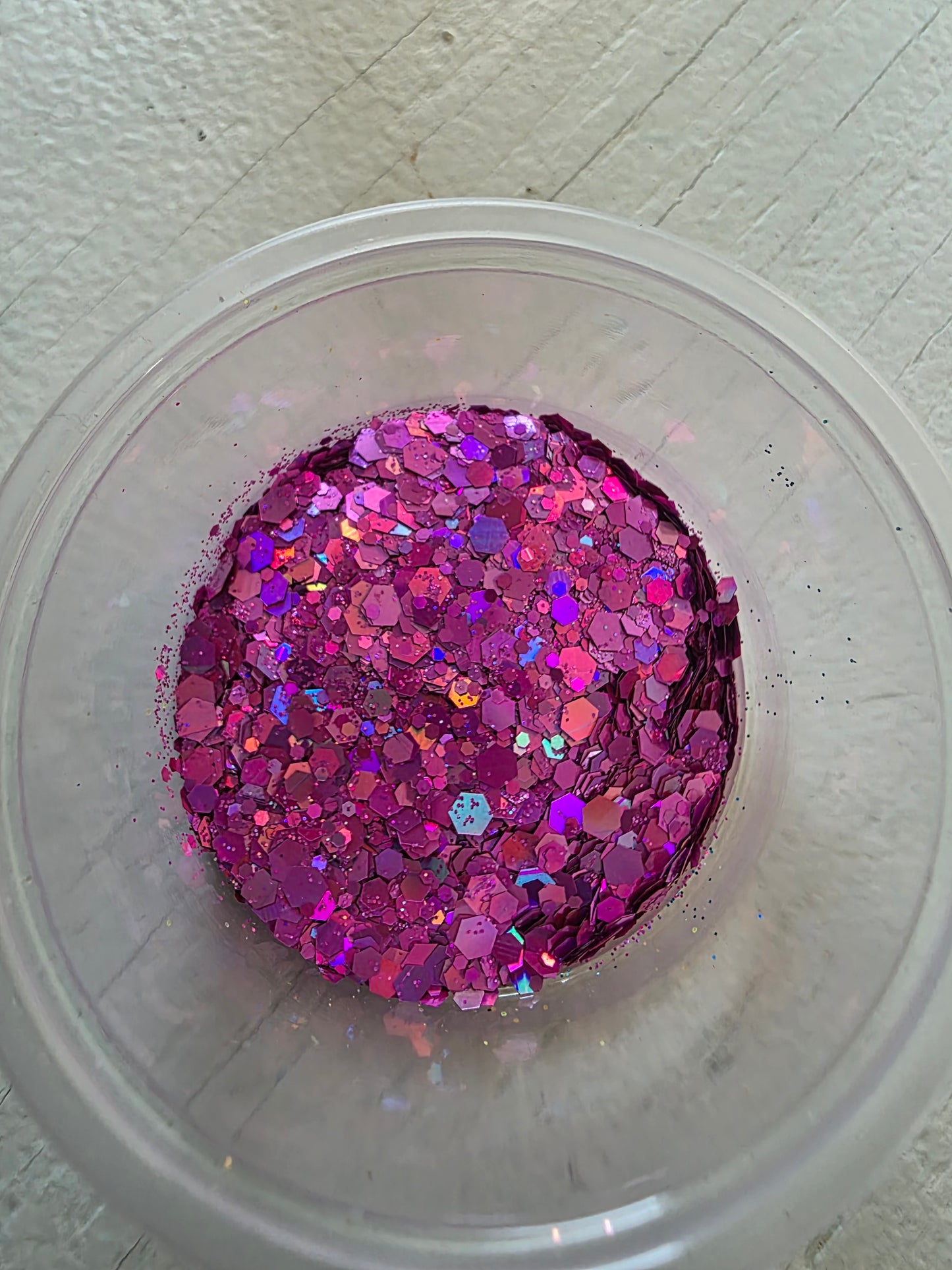 Pinky purple chunky glitter
